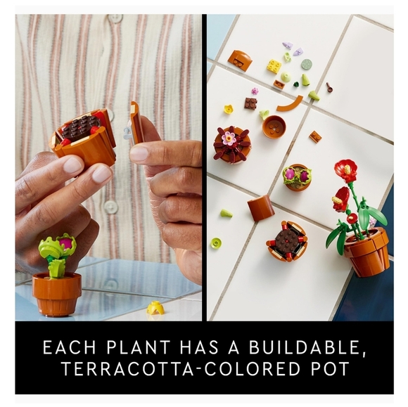 LEGO Icons Tiny Plants Building Set for Flower-Lovers - Picture 5 of 16